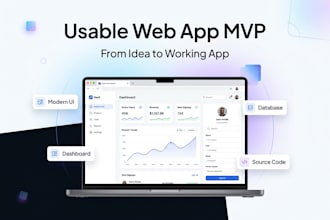 build web app mvp or a website for your business or startup