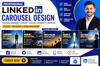 linkedin carousel design personal branding content thought leadership graphics