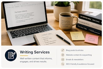 write meaningful content, maintaining professionalism