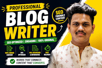 write SEO friendly blog posts and articles