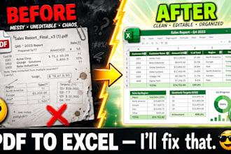 convert PDF to excel spreadsheet accurately and fast