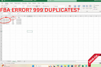 fix amazon fba upload errors clean inventory file 24 hour delivery