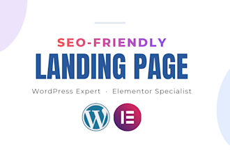 design, fix, or redesign your elementor landing page