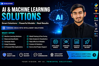 develop ai web applications, machine learning solutions and custom ai software