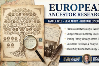 research your european ancestors, family tree and genealogy records