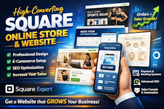 design square business website, redesign square online website, square website