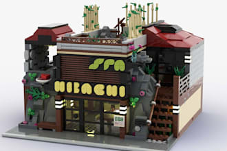 design custom lego moc house lego technic car lego display toy set in bricklink