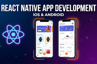 develop react native mobile app UI and features