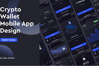 develop a custom dating app, secure crypto wallet app, flutter mobile app web