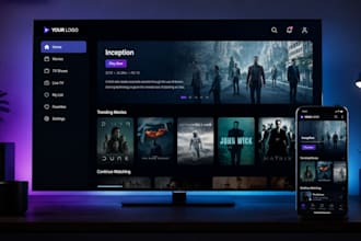 build custom iptv player with multi dns layout and admin panel