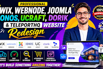 build wix webnode joomla ionos website ucraft dorik teleporthq website redesign