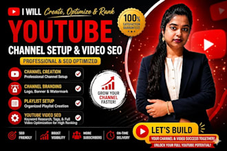 youtube channel setup and video seo