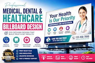 design medical, dental, and healthcare billboards