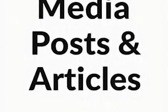 write social media posts and articles for your business