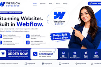 webflow website design responsive webflow website webflow developer