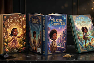 do 10 different black children book mockups mock ups