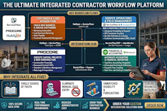 integrate servicetitan housecall pro procore hubspot quickbooks contractors