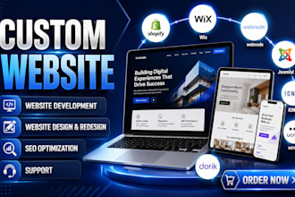 build design redesign shopify wix webnode joomla ionos ucraft hostinger website