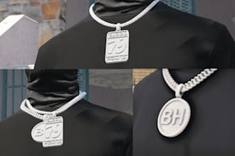 create custom, fully iced and optimized fivem chains, clothing and addons