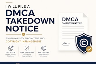 file dmca takedown notice to remove stolen content and copyright infringement
