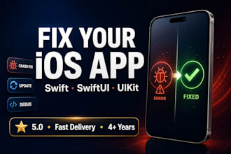 fix bugs and update your ios app in swift and swiftui