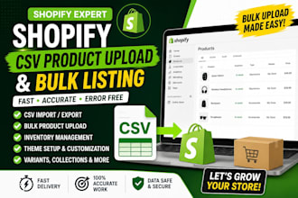 ido shopify product listing and product upload