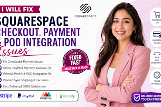 fix squarespace checkout payment pod integration issues professionally