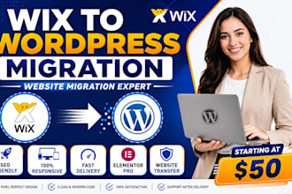 migrate wix to wordpress, clone website, website transfer and redesign