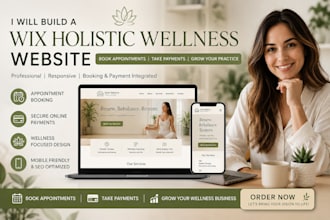 build wix holistic wellness booking appointment scheduling payments
