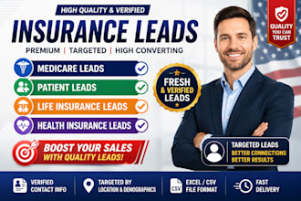 provide medicare leads patient leads life insurance health insurance lead