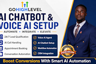 setup gohighlevel ai chatbot voice ai agent ghl conversation ai automation