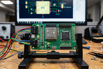 do hardware prototyping, schematic and pcb design for esp32 stm32 iot projects