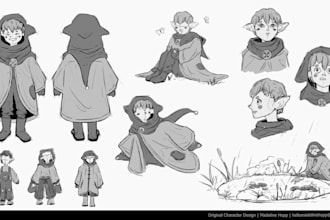 sketch your characters digitally