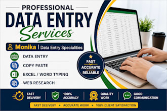 do data entry, copy paste, typing, and web research