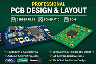 design schematic and pcb design in easyeda kicad altium