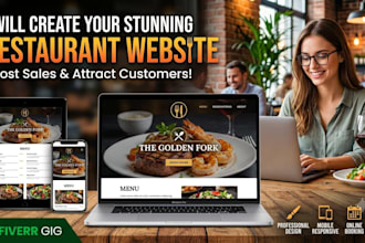 design a toast restaurant website with online food ordering and delivery website