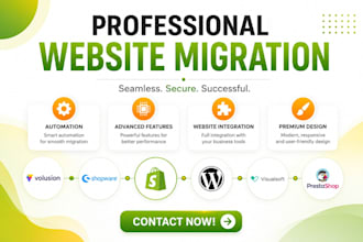 copy clone website migrate odoo website volusion prestashop to shopify migration