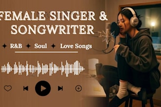be your female rnb soulful singer, female singer, vocalist, singer songwriter