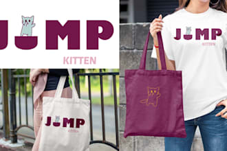 design modern streetwear and merchandise logo for shirts and bags