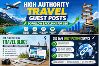 publish guest posts on travel blogs for SEO backlinks