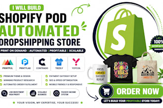 build shopify pod prinytlab contrado teezily yoycol automated dropshipping store