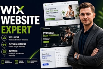 build wix fitness website wix wellness website wix booking website