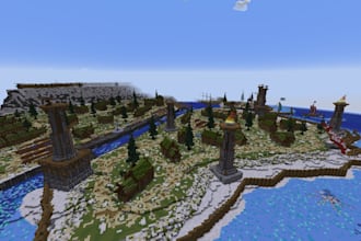 build a custom minecraft spawn, buildings, vehicles or map