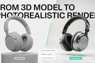 create photorealistic 3d product renders for amazon and shopify