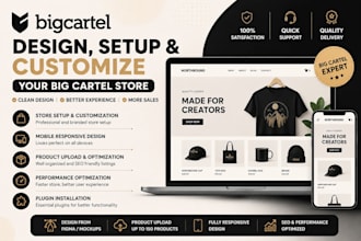 design bigcommerce big cartel ecwid showit shopware shift4shop website design