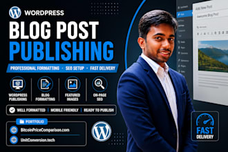 publish and format wordpress blog posts professionally