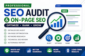 perform SEO audit and fix on page issues