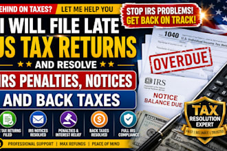 file late US tax returns and resolve irs penalties, notices, and back taxes