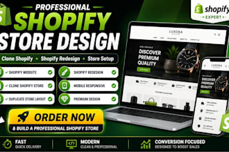 clone shopify store, redesign shopify website and duplicate shopify store