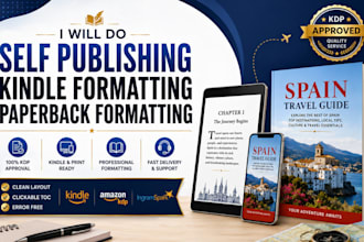 do self publishing, kindle formatting, paperback formatting